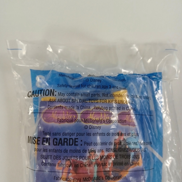 MCDONALD HAPPY MEAL 04 Disney Aladdin Toys #3 Jasmine Toy NEW In Package - Picture 4 of 7